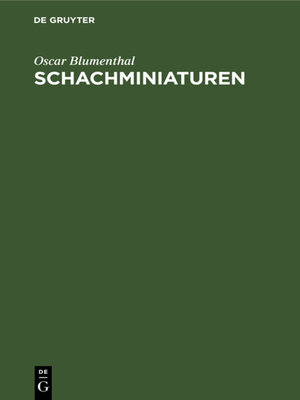 cover image of Schachminiaturen